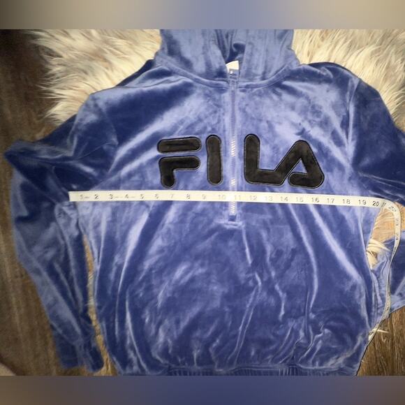 Fila women’s velour hoodie - Picture 3 of 5